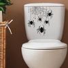 Web Halloween Spider Toilet Sticker Decor For Living Room Bedroom And Entryway