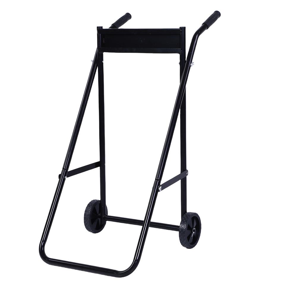Outboard Boat Motor Stand Heavy Duty 165LB Load Capacity Boat Engine Trolley for Repair Maintenance Storage