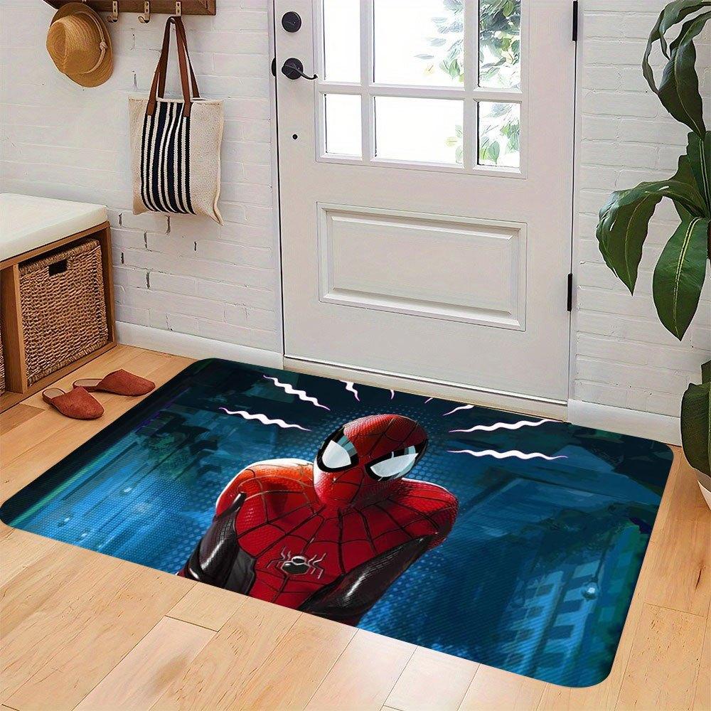 1pc Marvel Spider for Man Doormat for Entryway/Living Room/Bedroom, Superhero Themed Floor Mat, Ideal Gift for Marvel Fans, Ho