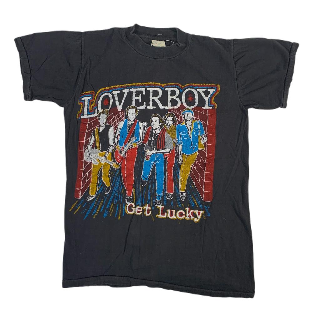 Vintage Loverboy  Quiet Riot  T-Shirt Cotton Size S-5XL EN175 Unisex T-Shirt XXXXL