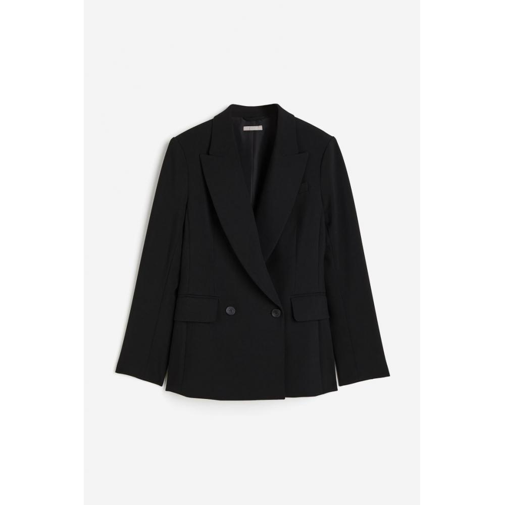 

Двубортный пиджак HM черный