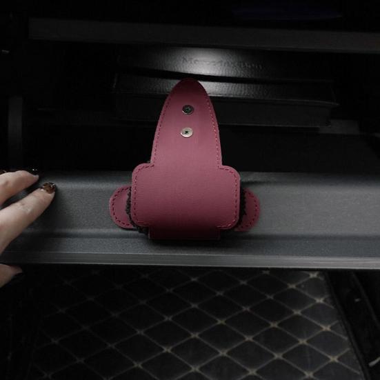 Auto Haken Herz Dekor Kunstleder Schwerlast Auto Haken Hängende Taschen Schlüssel Kleidung Kleinigkeiten Auto Organizer Halter