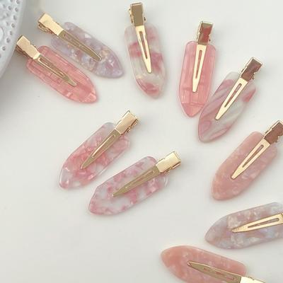 2 Stück Koreanischer Stil Anti-Rutsch Zähne Haarspange Acryl Flach Nahtlose Haarklammer Haaraccessoires