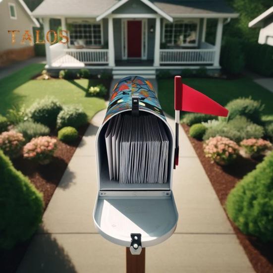 Mailbox Cover Halloween Themed Magnetic Mailbox Wrap Colorful Gothic Mailbox Sleeve for Garden Yard Home Outdoor Decor