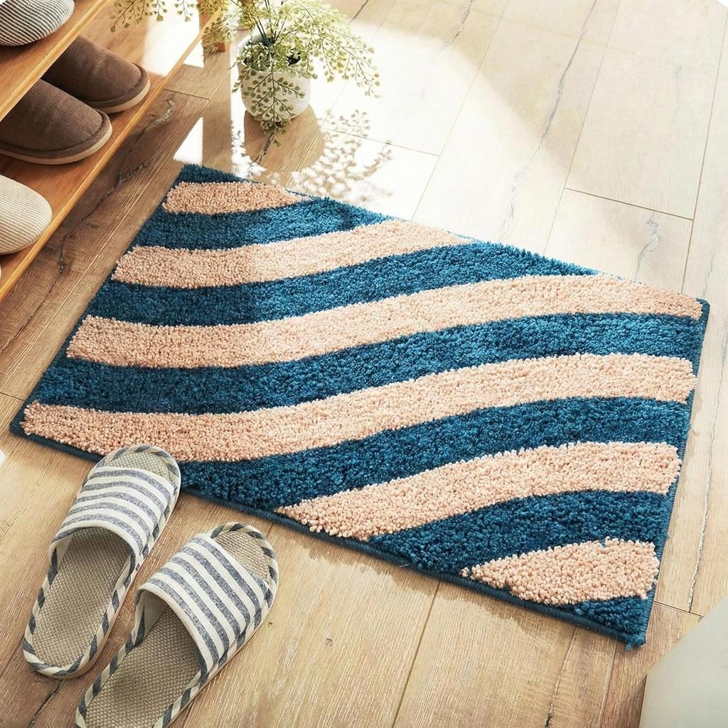 Super Soft Microfiber 2800 GSM Bathroom Mat – Anti Skid, Quick Dry, Water Absorbent, Machine Washable – Floor Mat for Bedroom,