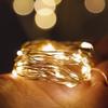 NuFeng Warm White LED Copper Wire String Lights, 2-Pack