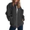 2024 Unisex Plus Velvet Hooded Sweatshirt Cardigan Zipper Windbreaker Casual Top