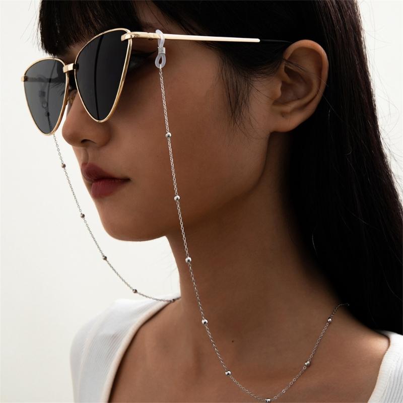 Practical Metal Eyeglass Chain For Glasses And Masks Lightweight Glasses Lanyard Adjustable Unisex Design For Daily Use