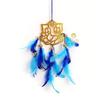 Traumfänger für das Auto Ganesha, Dream Сatcher Ganesha (Blau-Hellblau),  Duli