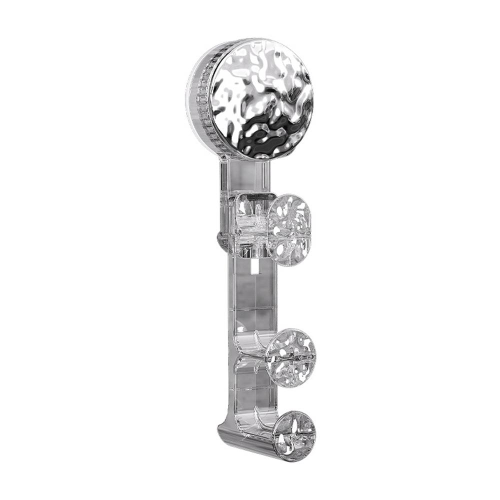 

Wall-mounted Basin Storage Rack Adjustable Basin Hanger Multifunctional Suction Cup Hooks for Home прозрачный/серебряный