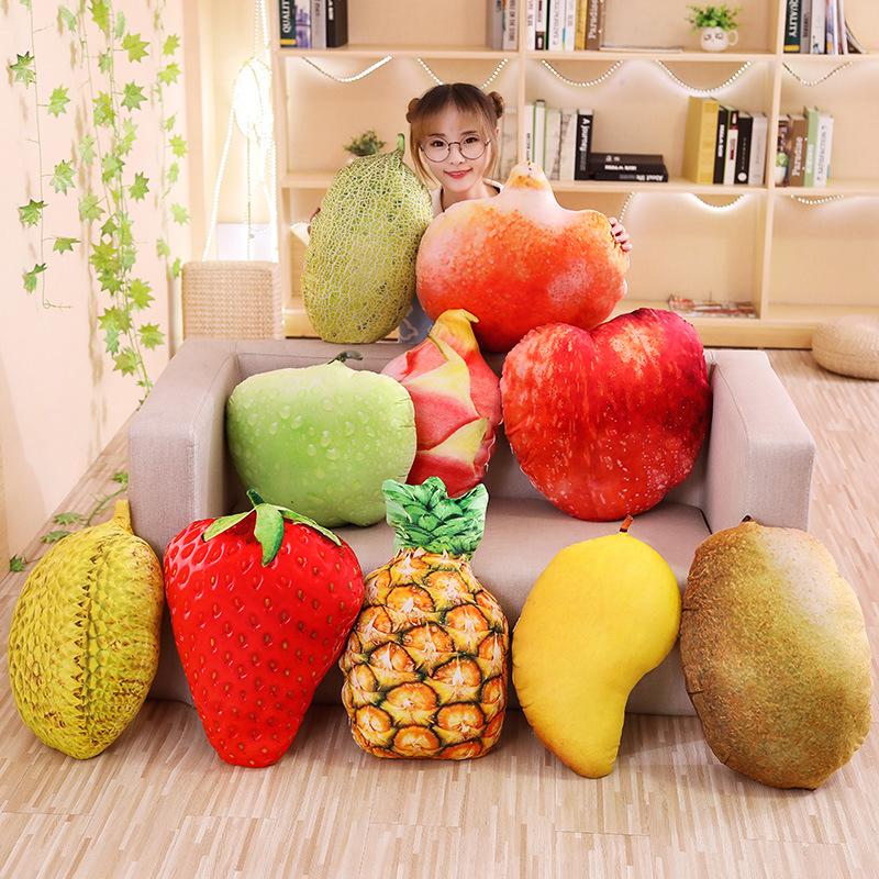 Almohada Creativa de Verduras y Frutas: Diseño de Repollo para Siestas de Oficina, Cojín de Sofá para el Hogar, o Regalo