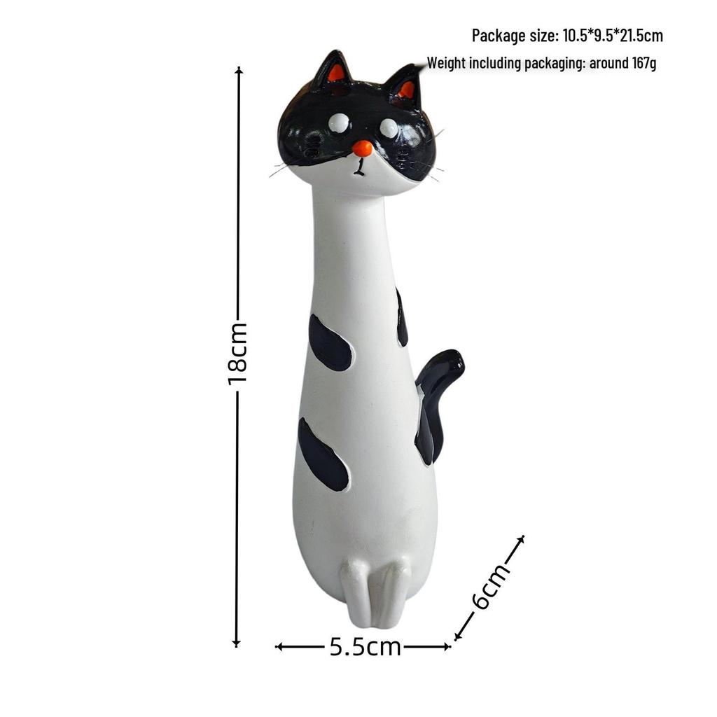 Cross-Border Creative Cat Flower Vase: Fun Eccentric Resin Ornament for Living Room Desktop.