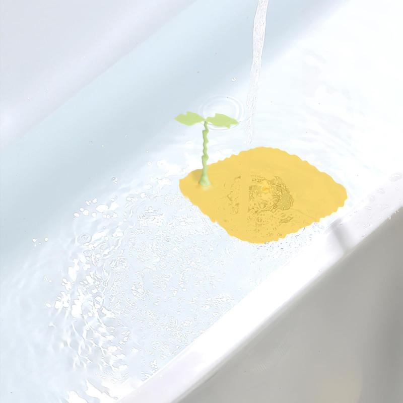 Little Bean Sprouts Silicone Floor Drain Cover: 2-in-1 Anti-Odor Mat & Tub Stopper for Kitchen, Bathroom & Laundry
