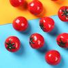 STOBAZA Mini Artificial Tomato Replica, Fake Vegetable, Miniature Tomato Figurine, Resin Miniature Fruit Model, Tabletop Decoration, Food Sample