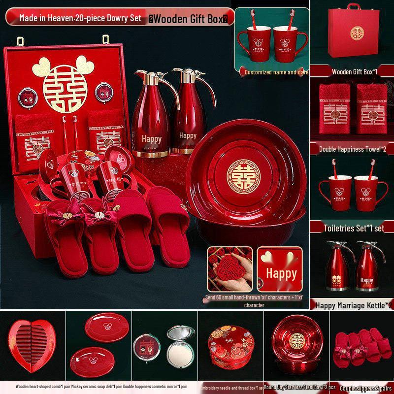 Bridal Dowry Gift Set: Complete Toiletries and Wedding Essentials Box for Bride's Family