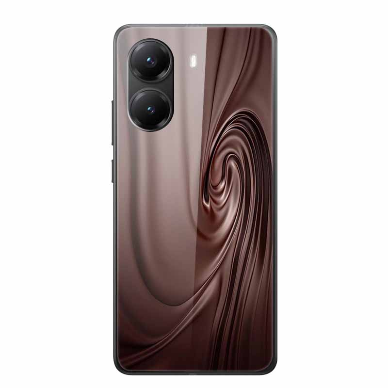 Tempered Glass Case For Xiaomi Poco X7 Pro Case Hard Glass Back Cover Soft TPU Bumper For Redmi Turbo 4 Phone Case X7Pro Turbo4