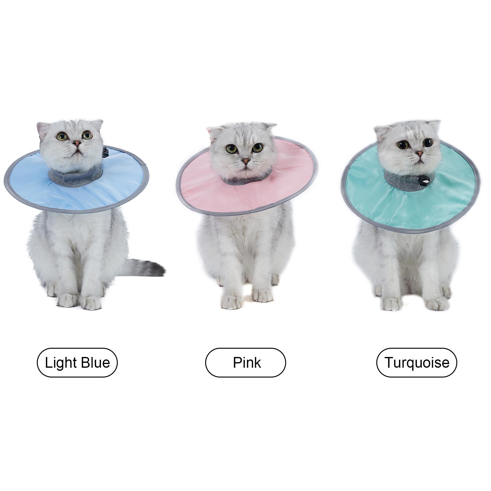 

Cat Cone Collar Stop Licking Ribbing Neck Recovery Collar