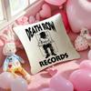 D-Death Row R-Record Label Cushion Cover Natural Linen Pillow Case Double-Sided Print Decorative Sofa Pillowcase Home Decor Gift