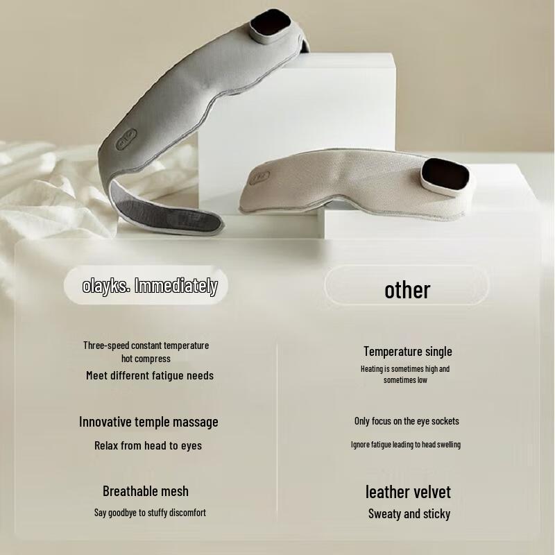 OLAYKS Eye Massager with Heat and Airbag Pressure CN plug (adapter included)