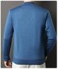Men's Zipper Half-High Collar Knit Sweater - Mid & Young Adult Pullover Warm Base Layer