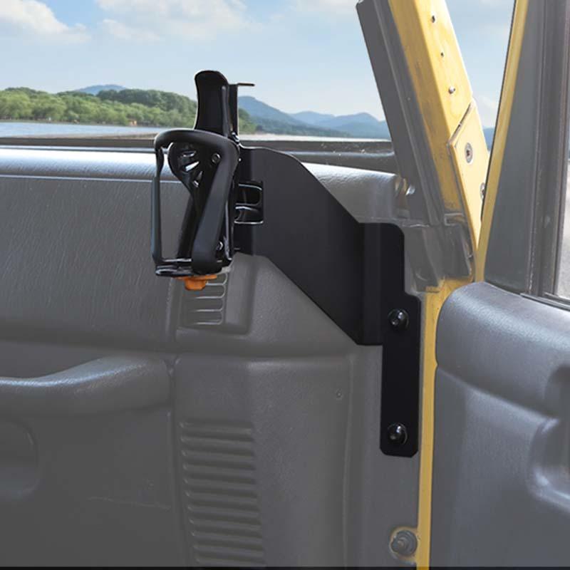 Car Central Console Water Cup Mobile Phone Stand Bracket  Fit For Jeep Wrangler TJ 1997-2006 Car Interior Accessories
