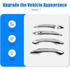Door Handle Cover Protector for H-yundai Santa Cruz 2022 2023 2024 Accessories, ABS Car Exterior Door Handle Cover Trim 5Pcs (Sliver)