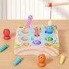 Lustiges Angel- und Insektenfangspiel, Duales Spieldesign zum Angeln und Insektenfangen, Freihändiges Gehirntraining, Leuchtende Farben, Hochwertiges Holz