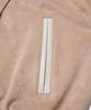 Doffsept Vegan Leather Suede Varsity Jacket In Beige