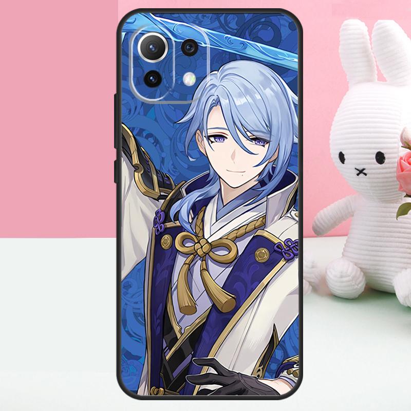 Genshin Impact Kamisato Ayato Case For Xiaomi 17 Pro Max 14 15 Ultra 13T 14T 15T POCO X7 Pro X5 X6 F5 F6 F7 F8 Ultra Funda