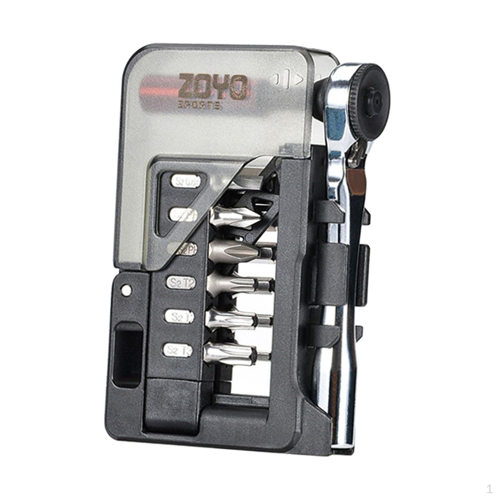 

Screwdriver Set with Ratchet Mechanism, Wrench for Bike Repair and Storage Case