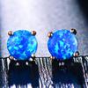 Korean & Japanese Style Opal Earrings: Elegant Studs & Pendants for Women