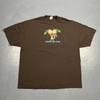 Vintage Y2K Grappig Groter Dan Die Van Jou Eekhoorn Noten T-shirt 2XL Bruin VTG Humor