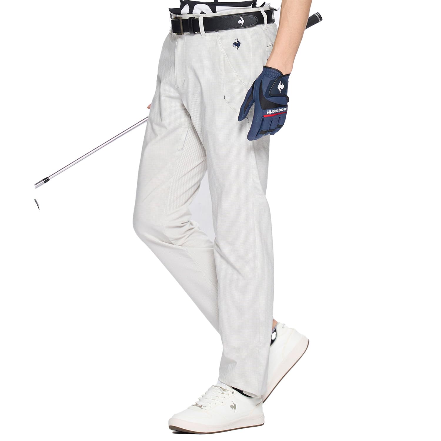 

Coq Sportif Golf Гингем Свитшот Стрейч GY00 [Le Golf] Брюки, Клетка, Впитывающие, Forcer, D-кольцо, Стильные, Гольф, LG5SLP03M, Мужские, (Серый)