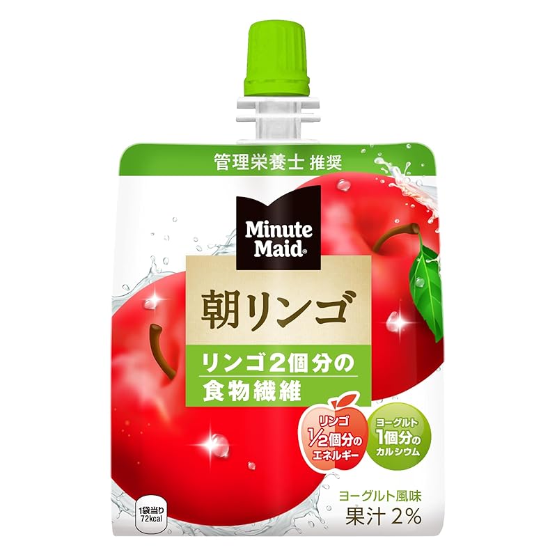 

coca cola minute maid morning apple jelly 180g pouch x 24 pieces
