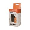FURNITURE SOCKET 2X2P+Z BLACK - ON-AE-1303/B