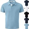 Men’s Summer Mesh Ice Silk Short Sleeve Polo Shirt Lightweight Breathable Quick Dry Comfort Fit Casual Top for Everyday Wear