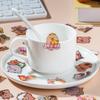 50 pcs Cute cartoon guinea pig pickup hand tent stickers children girl stickers PET sticker pack Scrapbooking accessories