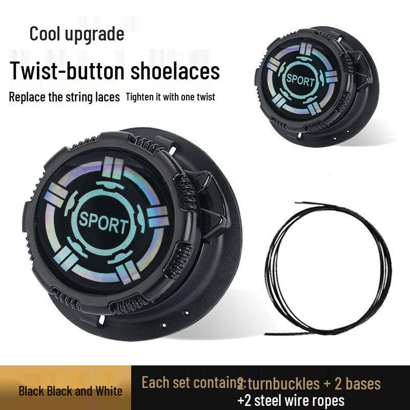 Uniwersalna Obrotowa Klamra do Butów - Outdoorowe Sportowe Leniwe Sznurowadła z Klamrą Drucianą Zapobiegającą Rozwiązywaniu
