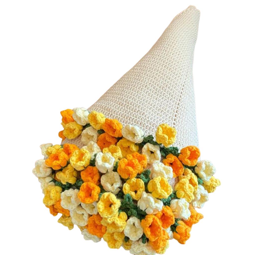 Rose Bouquet Blanket Soft Light Romantic Knitted Dual-Function Home Decor Present For Friends Family