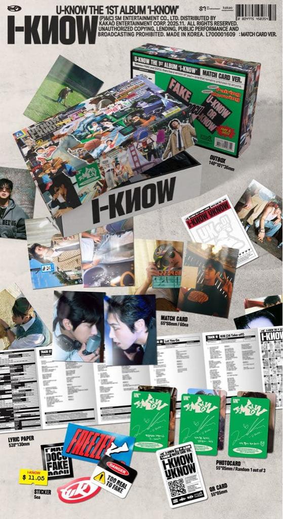 [USED] Same-day anonymous shipping TVXQ Yunho "I-KNOW" Match Card Ver.