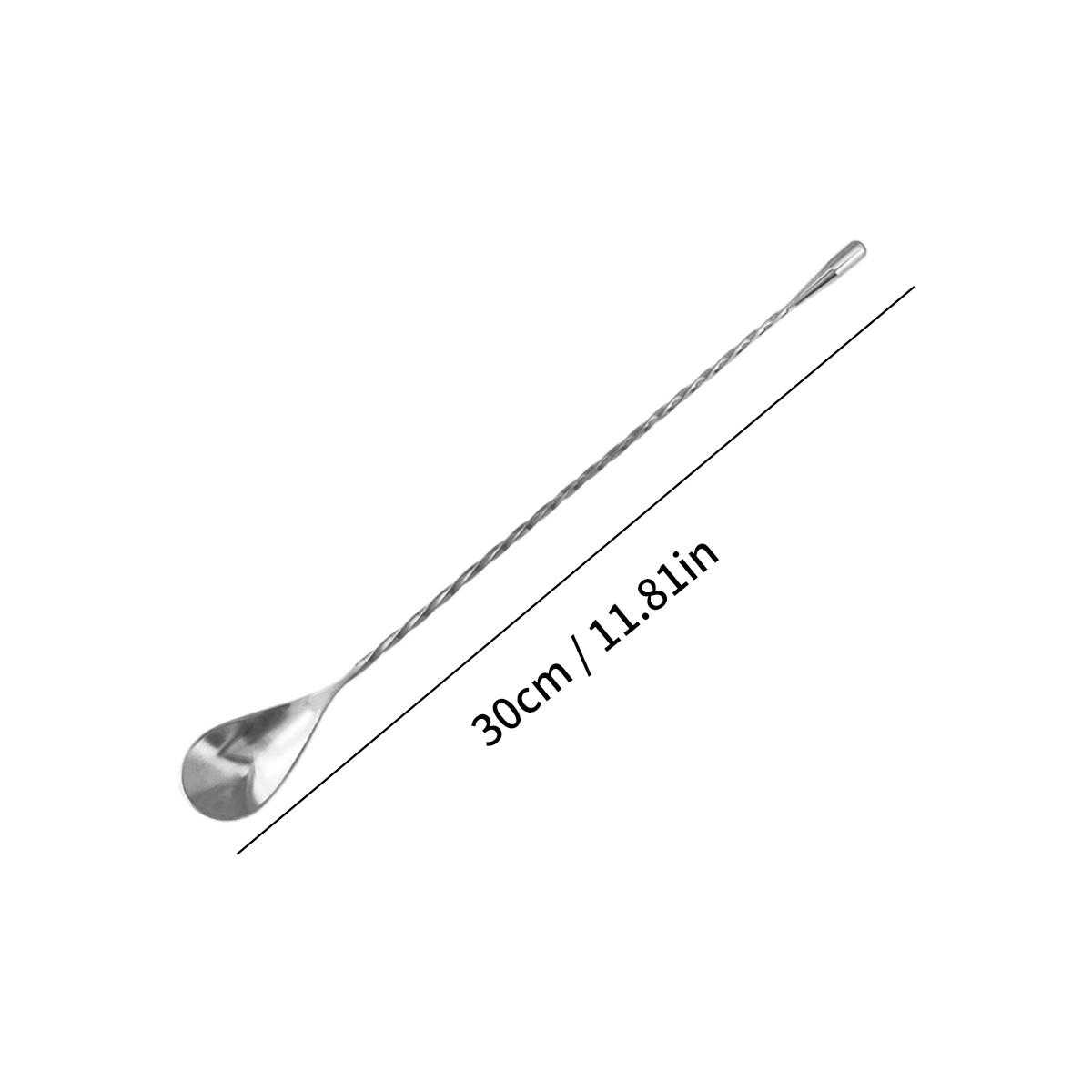 

WORTHBUY 30см/40см Длинная ручка Палочка для перемешивания коктейлей Барменская палочка для смешивания Ложка Двусторонняя Ложка для перемешивания из нержавеющей стали Барный инструмент