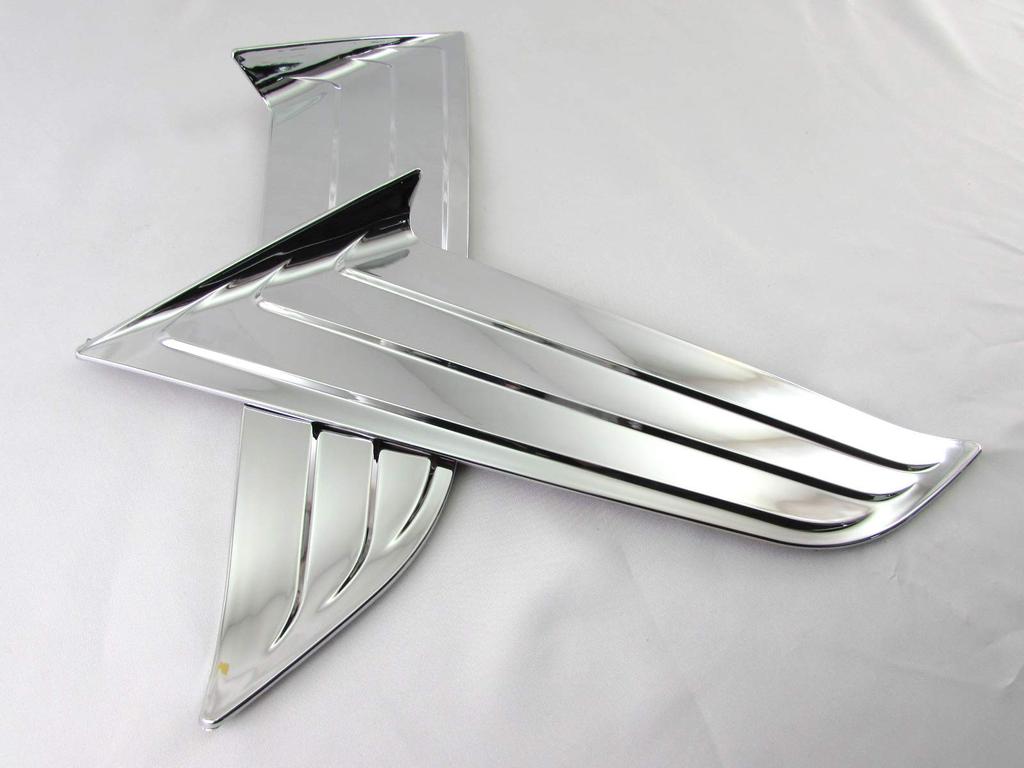 BRIGHTZ Chrome Front Bumper Corner Covers for and ZYX10 C H 31101 C-HR NGX10, NGX50, [FRO-ETC-MID-004] NGX, NGX, ZYX, CHR, R,