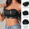 European & American Strapless Non-slip Lift Bustier: Lightweight, Breathable, Side Support, Beautiful Back Design for Small Chest