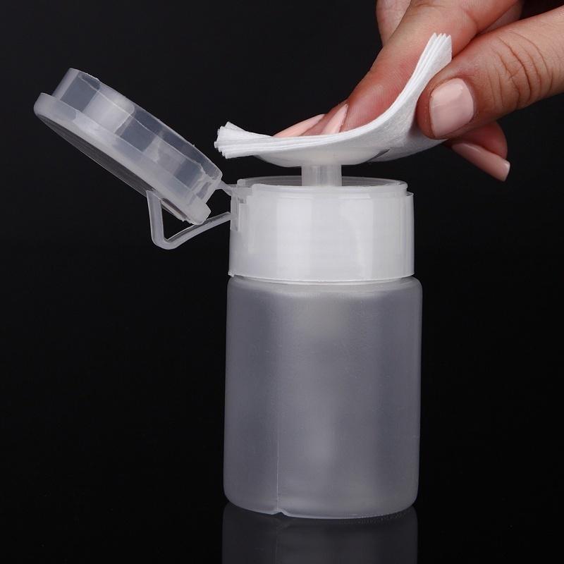 70ml Nail Art Mini Pomp Dispenser Lege Fles Acryl Gel Polish Remover Cleaner Liquid Container