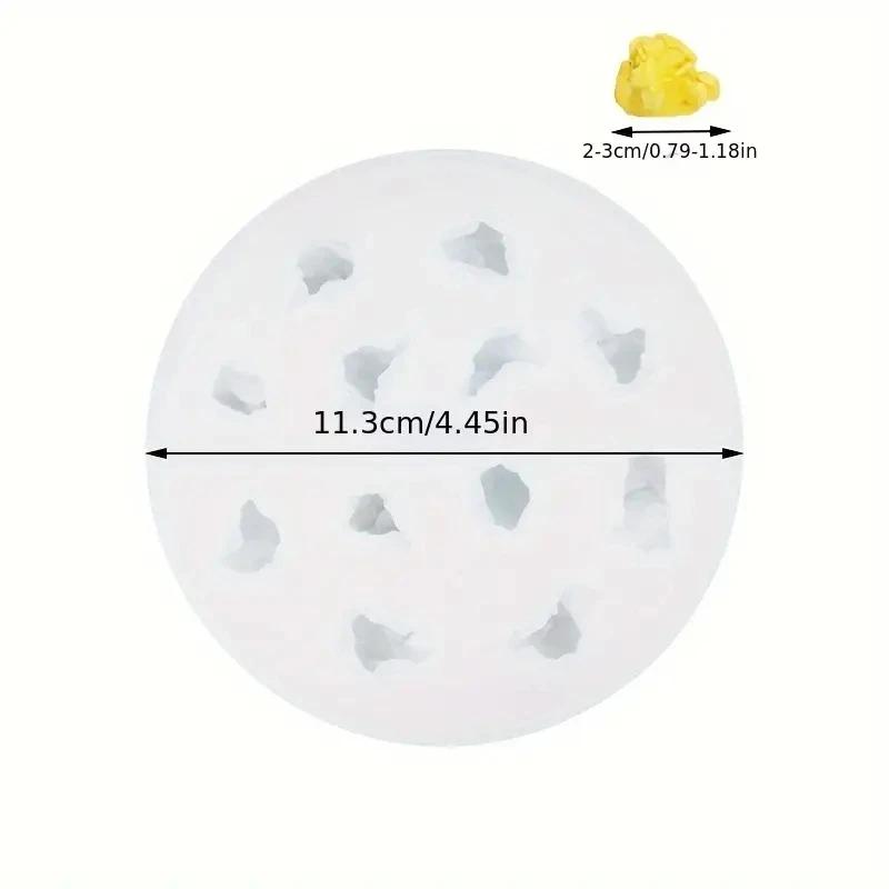 1 Stück Popcorn-förmige Silikonform Süßigkeiten Schokolade Gelee Kuchenherstellung Silikonform DIY Schokolade Backen Silikonform