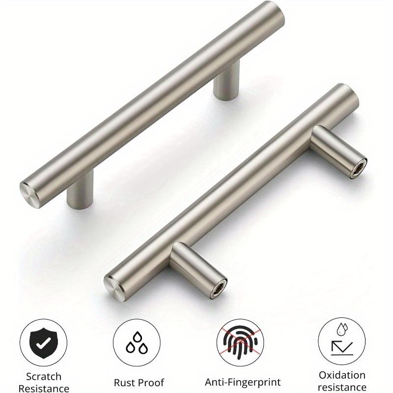 10 Pack | Brushed Nickel Cabinet Pulls - 5" Length for Home & Kitchen Drawer Pulls, Cabinet Handle, Elegant Kitchen Hardware.