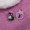 Black Witch Cats Pin Magic Potion Kitty Badge Cartoon Magic Cat Brooch  Halloween