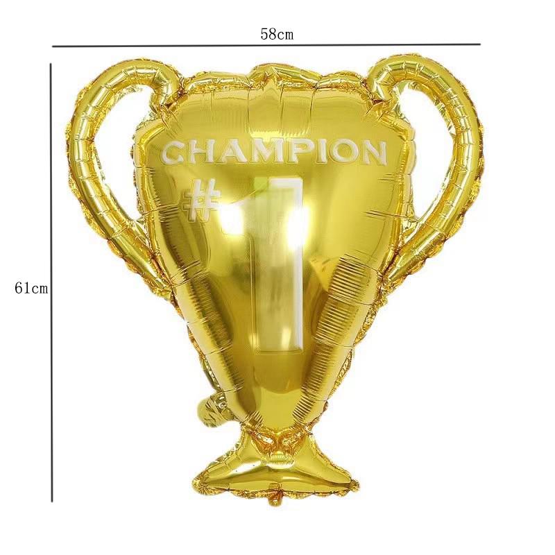 Football Birthday Party Decor Set: Plates, Cups, Tablecloth, Cutlery, Backdrop, Banner & Balloons.