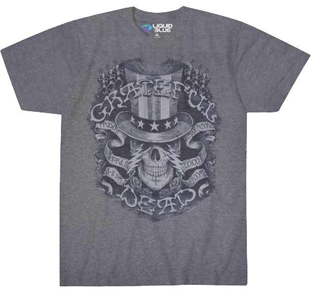 

Grateful Muerto Memorial Liquid Blue Unisex T-shirt