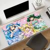 Anime M-Mermaid Melody Mouse Pad Anti Slip Rubber Edge Locked Thickened Laptop Gaming Desk Mat